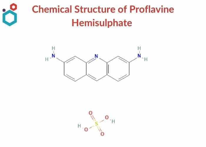 Chemical Structure of Proflavine Hemisulphate