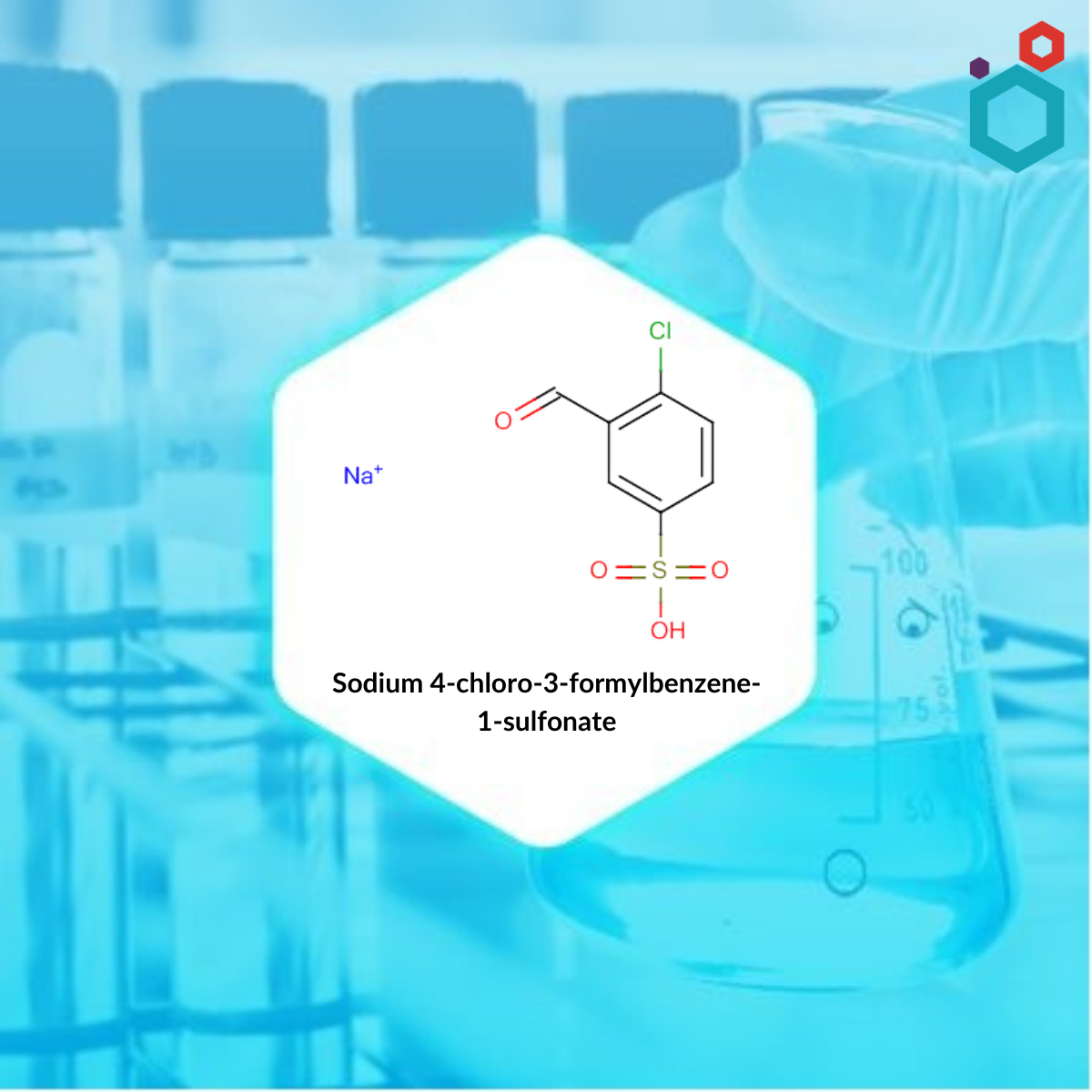 Sodium 4-chloro-3-formylbenzene-1-sulfonate Chemical Structure