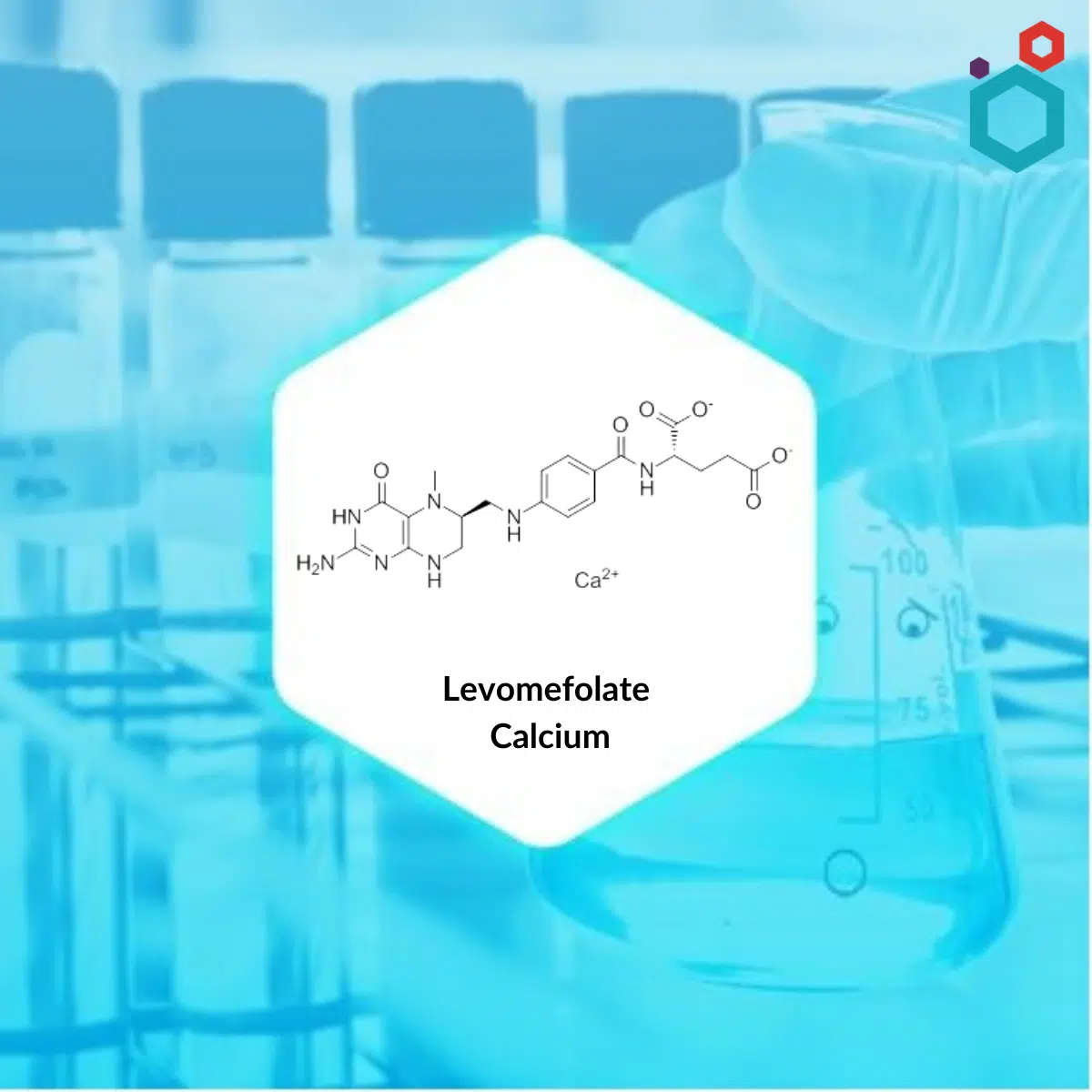 Levomefolate Calcium Chemical Structure