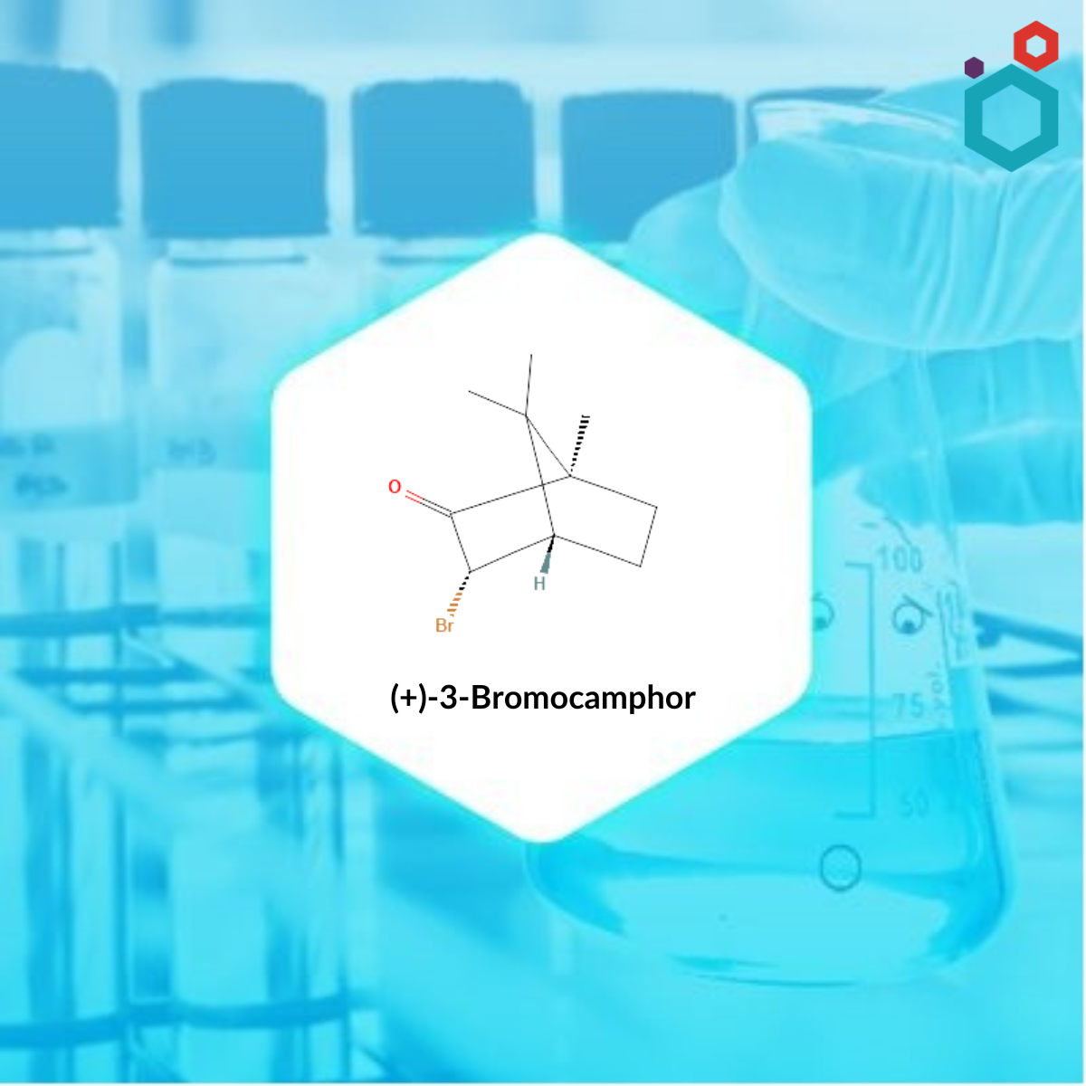 (+)-3-Bromocamphor Chemical Structure