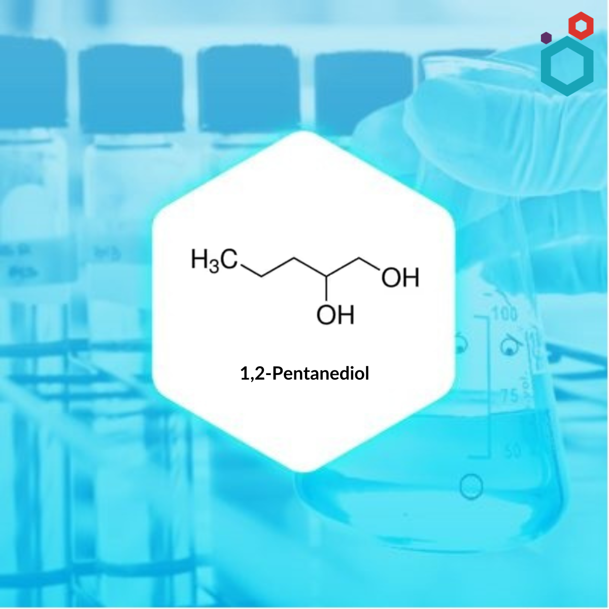 1,2-Pentanediol Chemical Structure