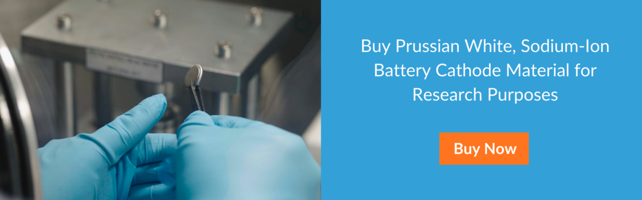 Buy prussian white, Sodium ion battery cathode material Macsen Labs